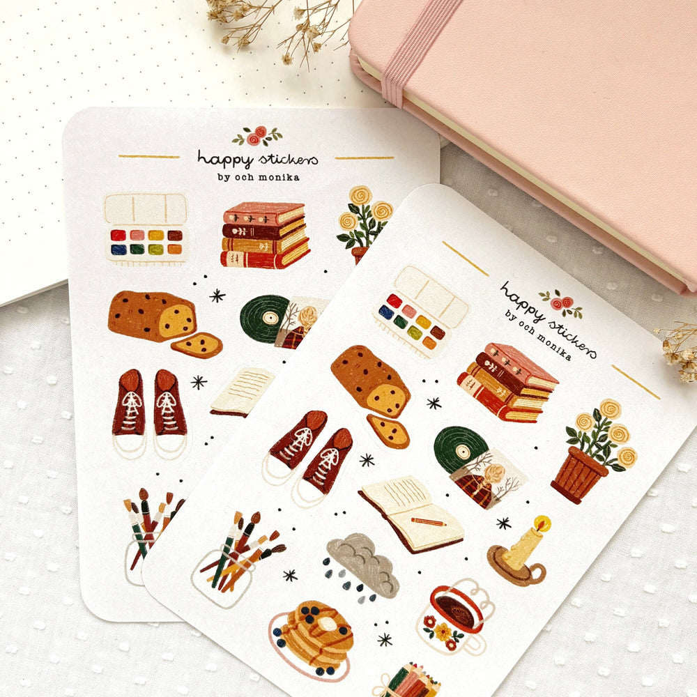 Rainy Morning - Planner & Journal Stickers | A6 Matte Paper