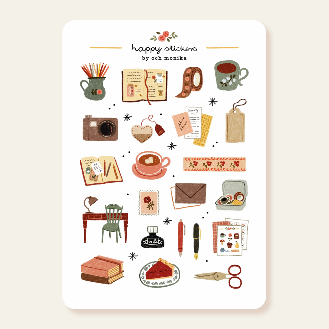 Cozy Journaling - Planner &amp; Journal Stickers |A6 Matte Paper