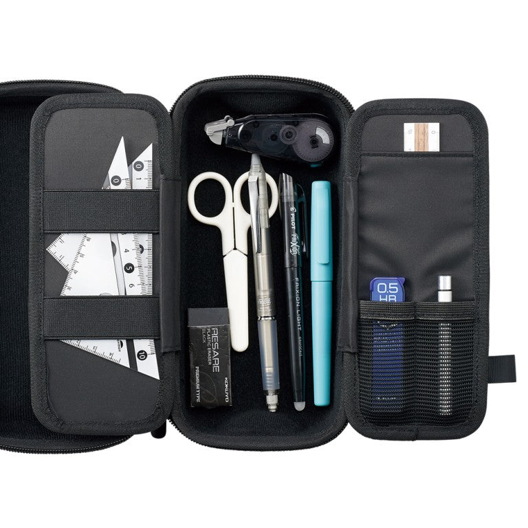 Lihit Lab Xcoa Pen Case High Capacity EVA Multifunctional - Black