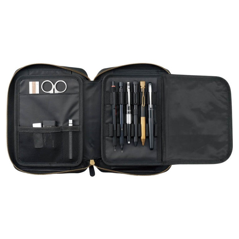 Lihit Lab Xcoa Multifunctional Stand Book Pen Case - Black