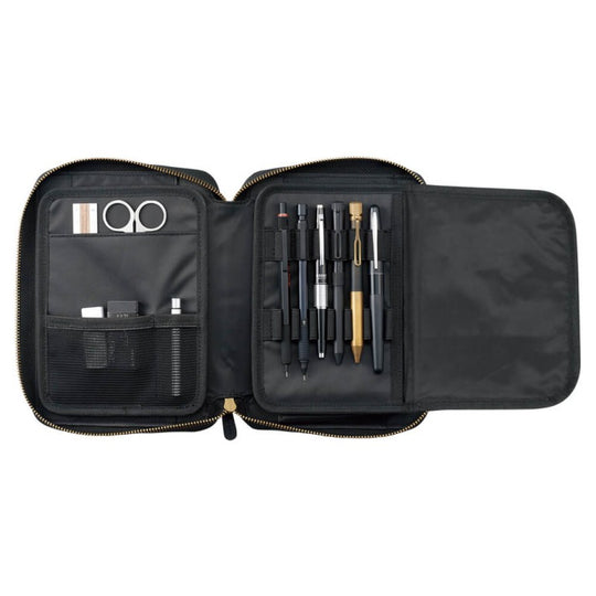 Lihit Lab Xcoa Multifunctional Stand Book Pen Case - Black