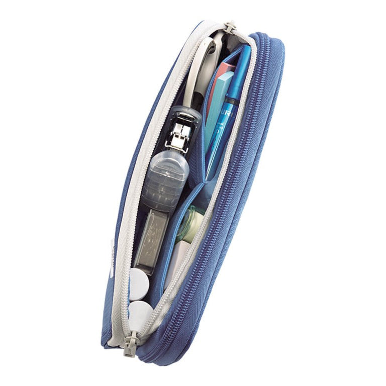 Lihit Lab Smart Fit Pen Case L Size - Blue