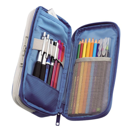 Lihit Lab Smart Fit Pen Case L Size - Blue