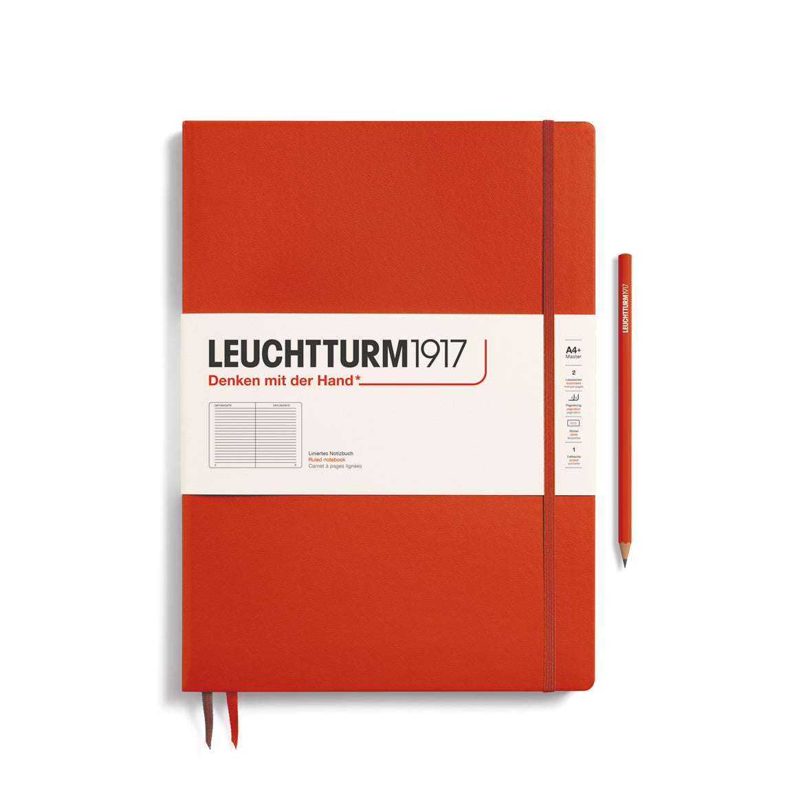 Leuchtturm1917 A4+ Master Slim - Fox Red