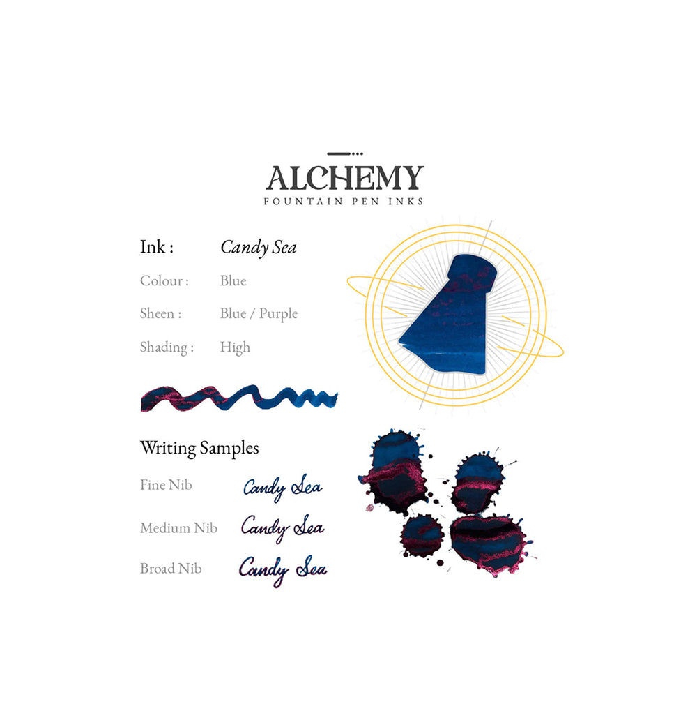 Alchemy Fountain Pen Ink- Candy Sea