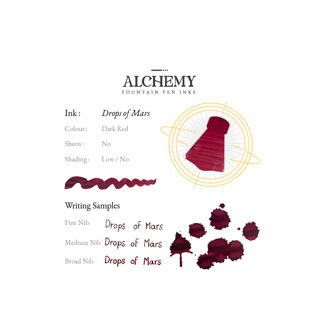 Alchemy Fountain Pen Ink - Drops of Mars