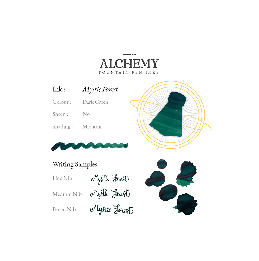 Alchemy Fountain Pen Ink- Mystic Forest ***Pre-selling*** Shipping Late March