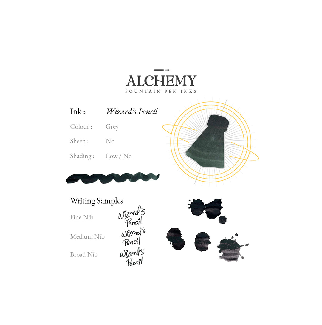 Alchemy Fountain Pen Ink- Wizard's Pencil ***Pre-selling*** Shipping Late March