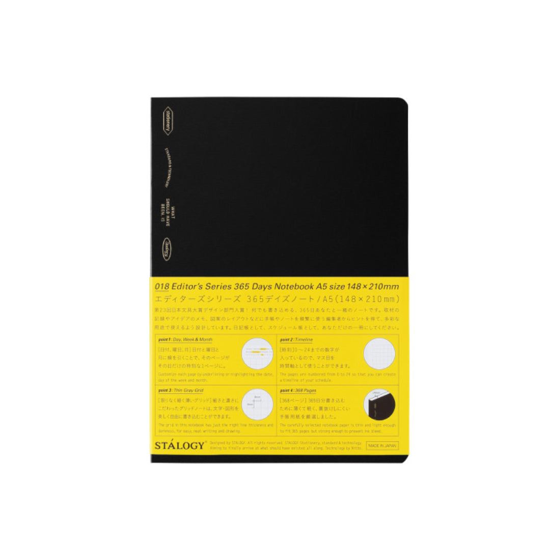 Stalogy 018 Editor’s Series 365 Days Notebook Grid A5