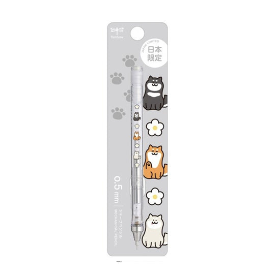 MONO Graph "Cute & Laid Back" Shiba Inu  Mechanical Pencil- Clear/Flower