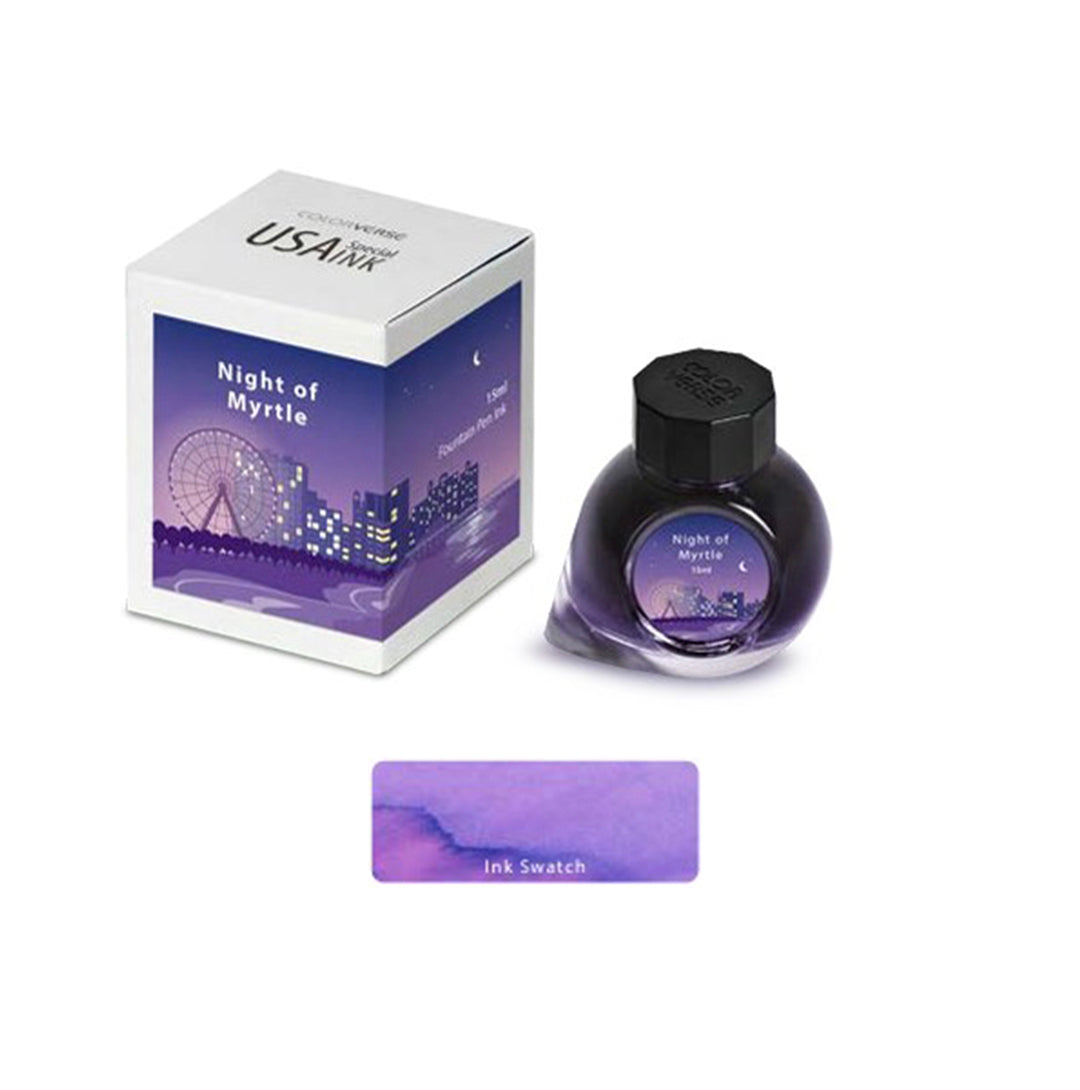 Colorverse Fountain Pen Ink USA Special Edition- Night of Myrtle