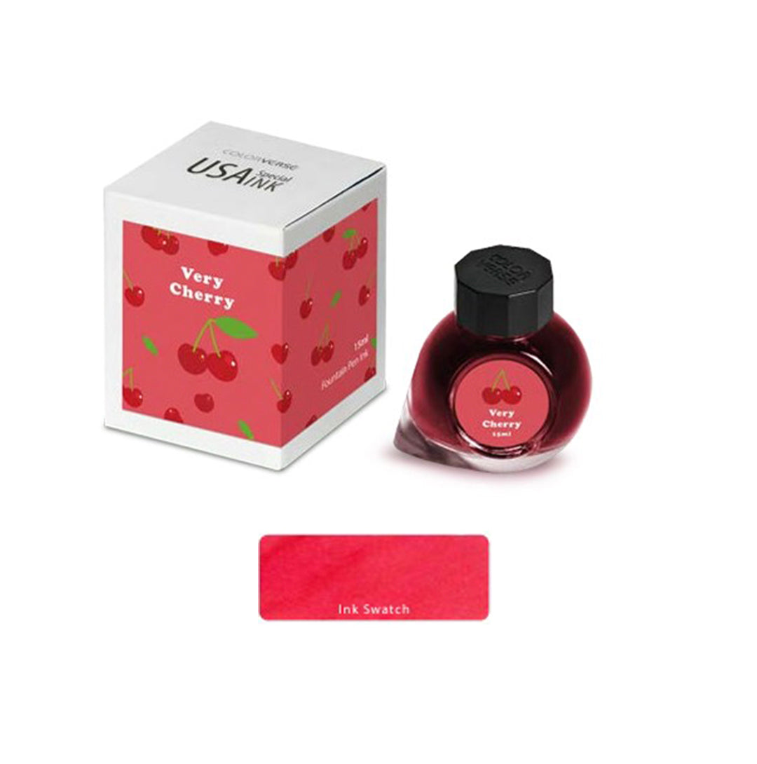 Colorverse Fountain Pen Ink USA Special Edition- Very Cherry