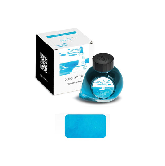 Colorverse Fountain Pen Ink - Clear Cyan / 007