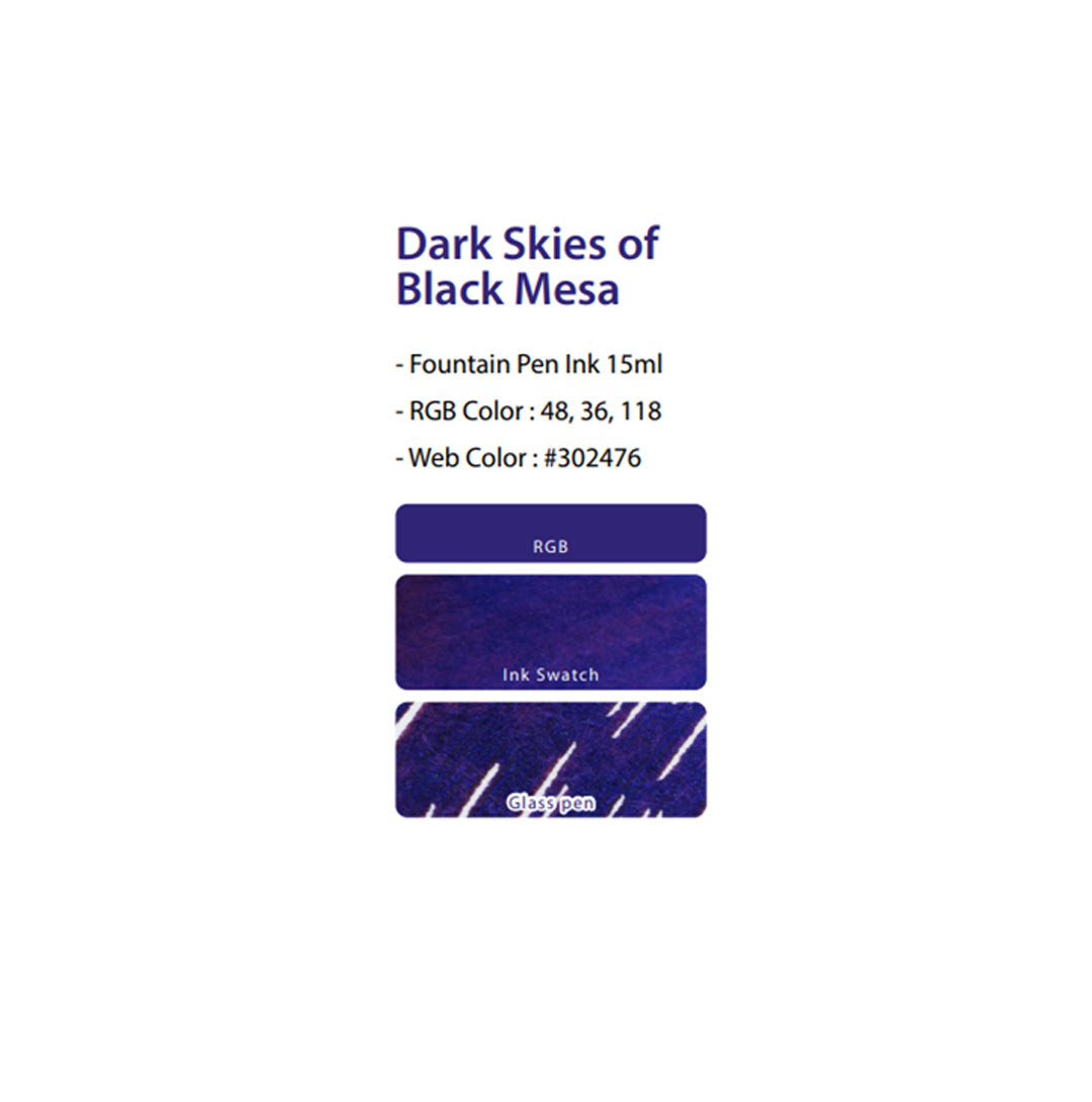 Colorverse Fountain Pen Ink USA Special Edition - Dark Skies of Black Mesa