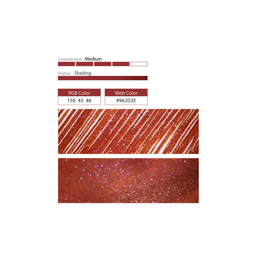 Colorverse Fountain Pen Ink 2026 Lunar New Year- Red Horse / Purple Blue Shimmer