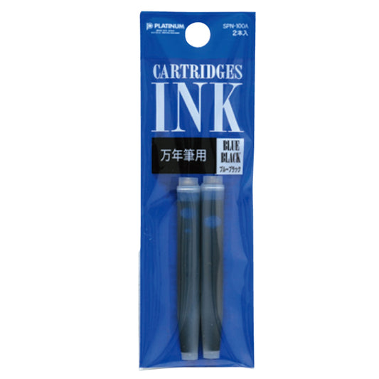 Platinum Japan Fountain Pen Ink Cartridge- Blue/Black