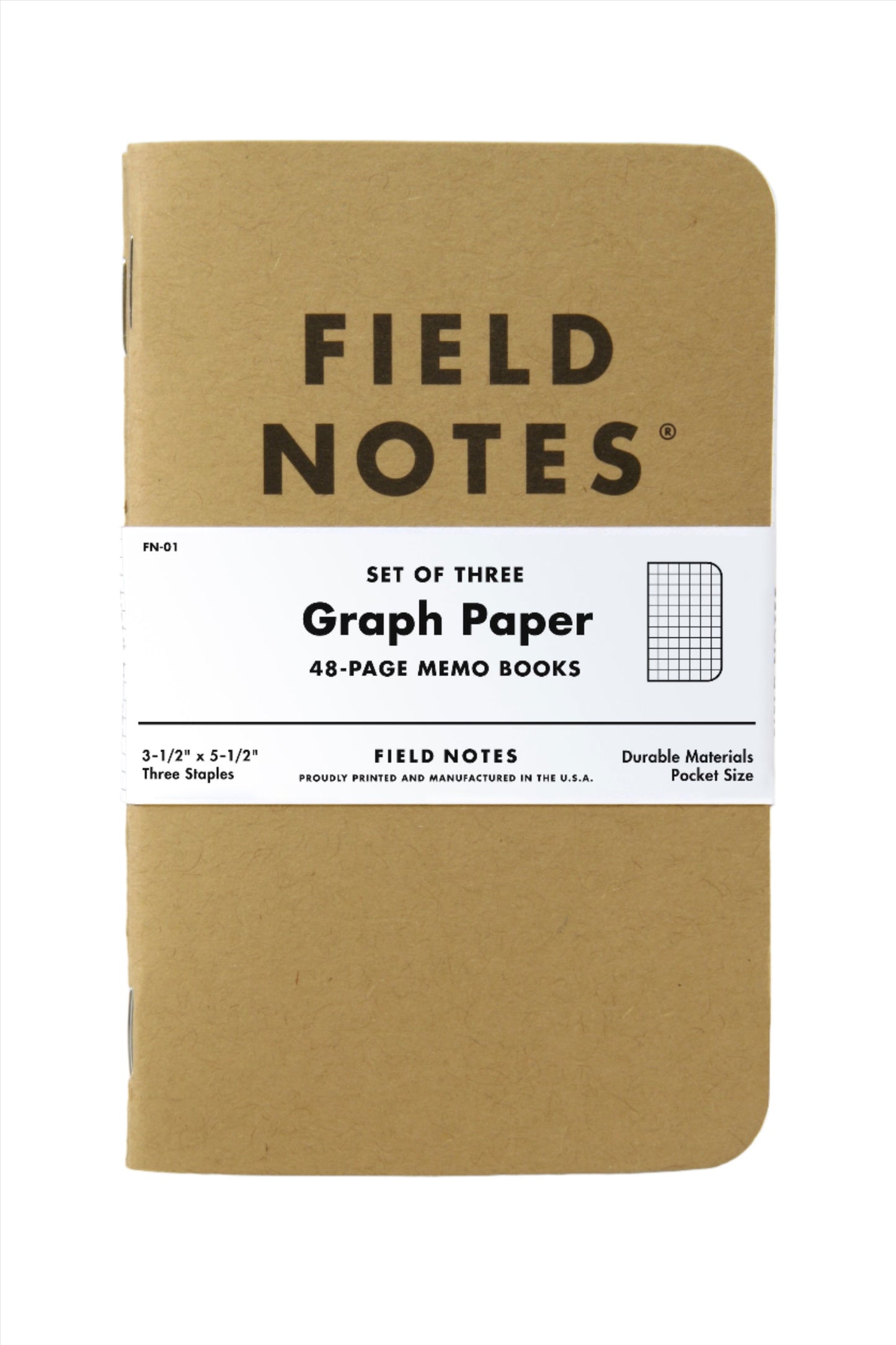 Field Notes Original Kraft Memo Notebook- Graph