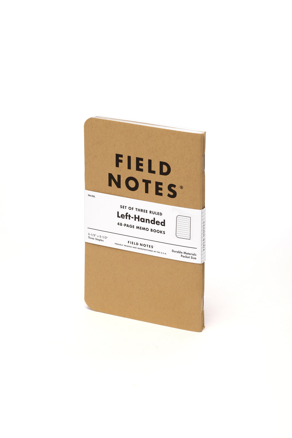 Field Notes Original Kraft Memo Notebook- Left Handed