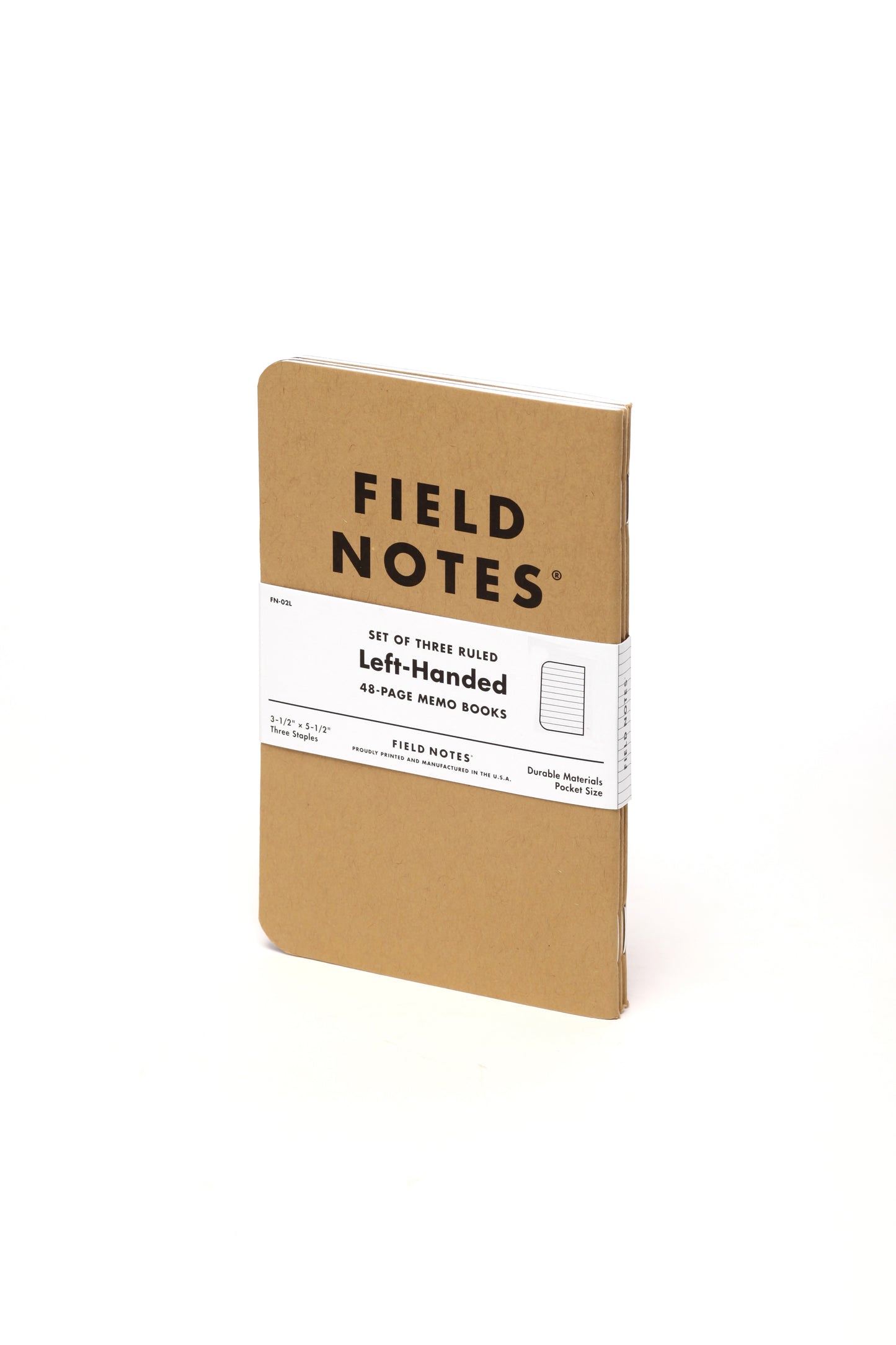 Field Notes Original Kraft Memo Notebook- Left Handed