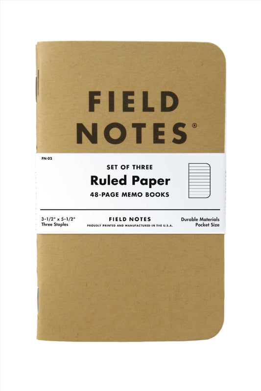 Field Notes Original Kraft Memo Notebook- Lined