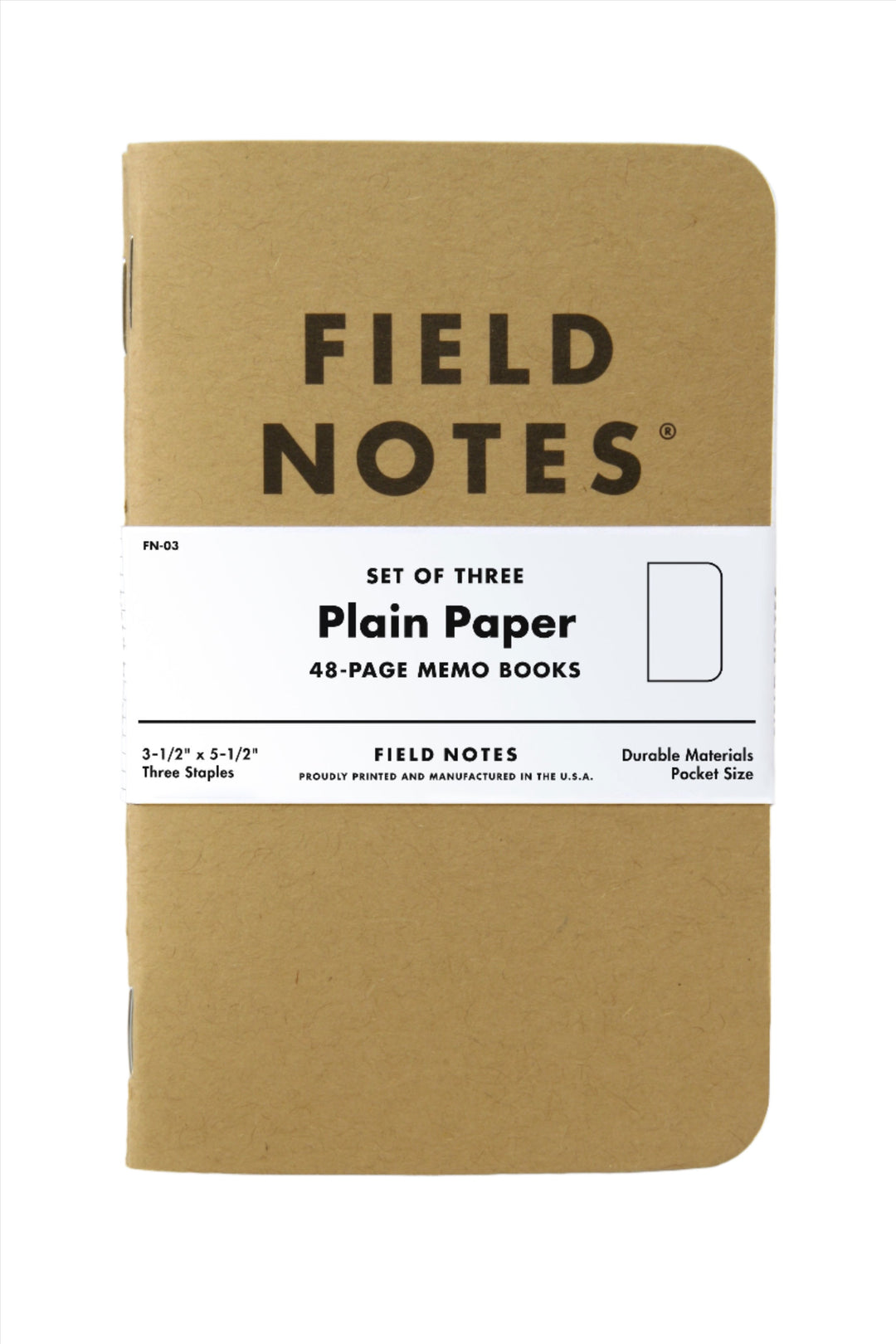 Field Notes Original Kraft Memo Notebook- Blank