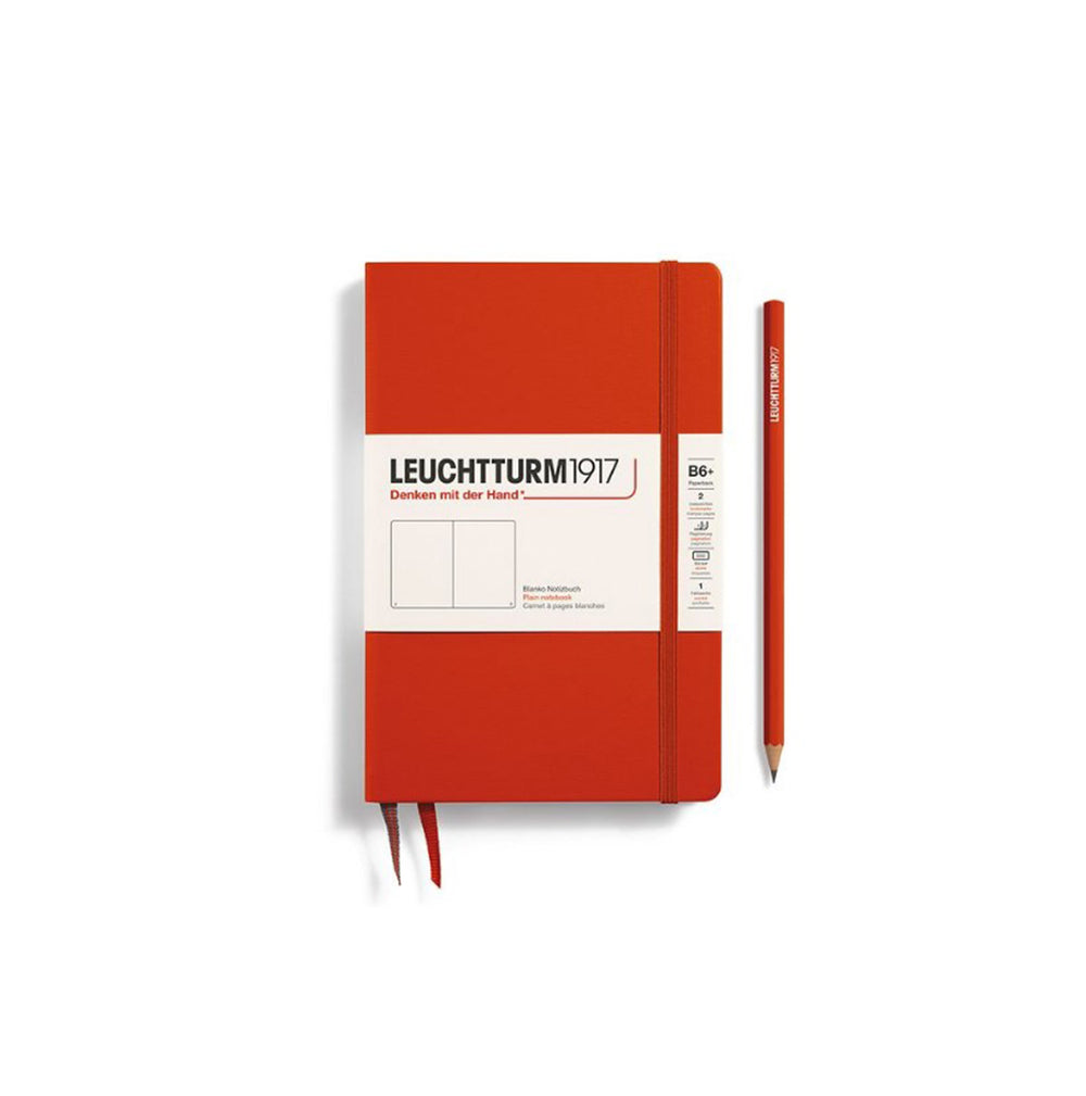 LEUCHTTURM1917 Paperback Notebook B6+ Hardcover - Fox Red