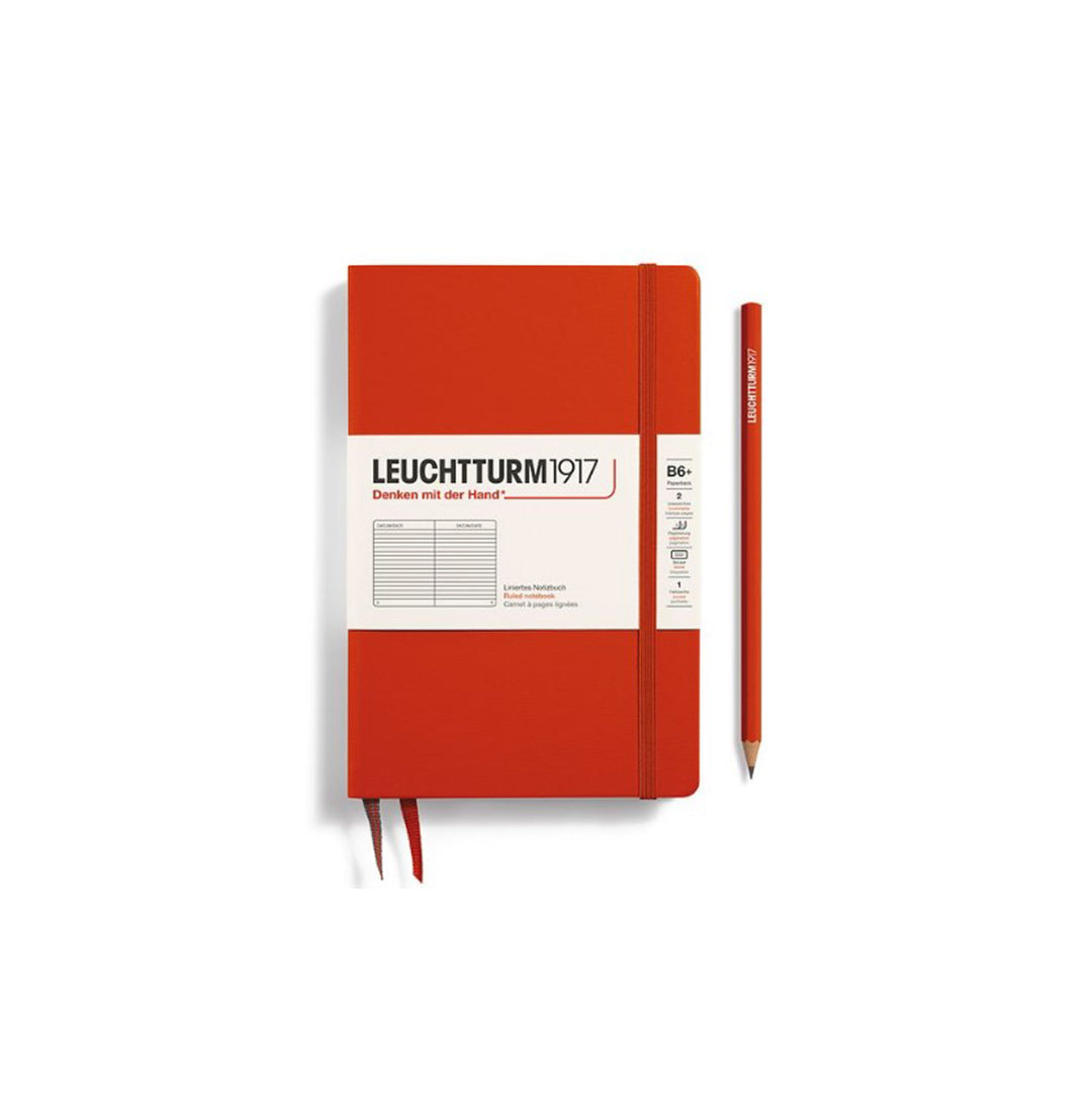 LEUCHTTURM1917 Paperback Notebook B6+ Hardcover - Fox Red