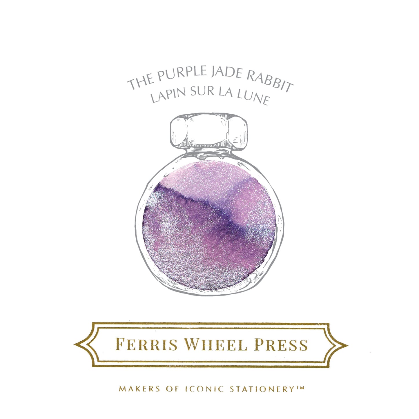 Ferris Wheel Press Special Edition Lunar New Year Purple Jade Rabbit Ink