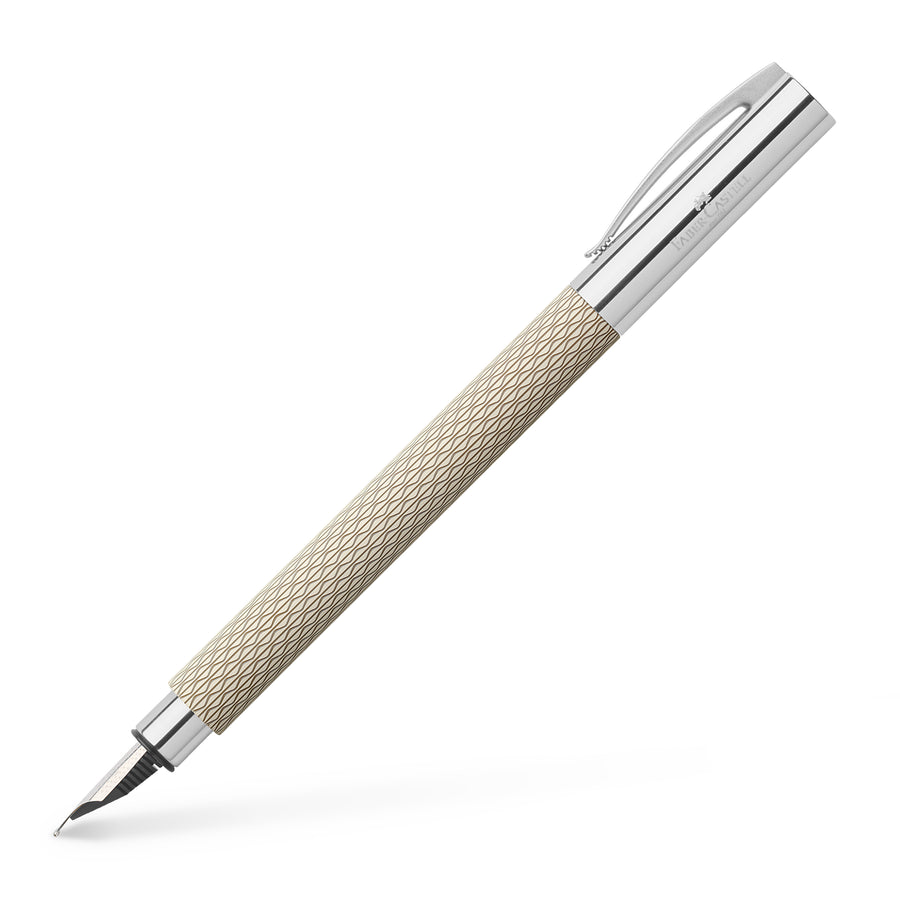 Faber Castell Ambition Fountain Pen, OpArt White Sand
