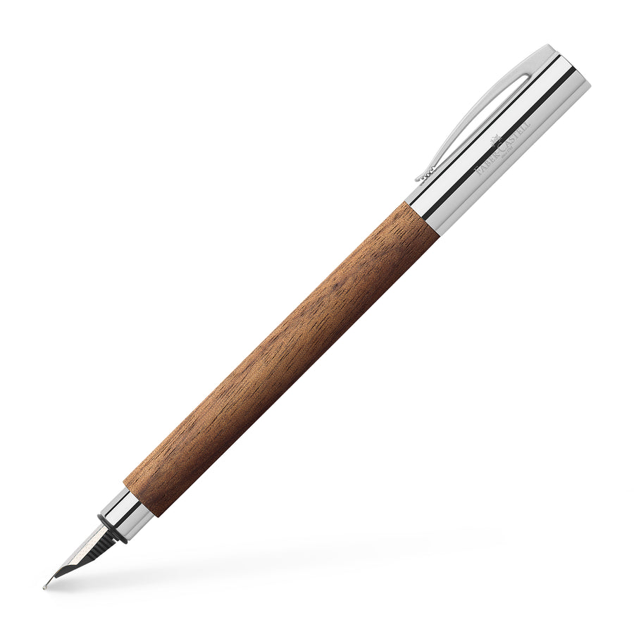 Faber Castell Ambition Fountain Pen, Walnut Wood