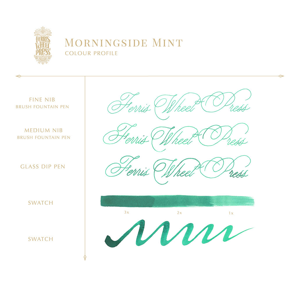 Ferris Wheel Press Fountain Pen Ink- Morningside Mint Ink