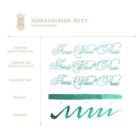 Ferris Wheel Press Fountain Pen Ink- Morningside Mint Ink