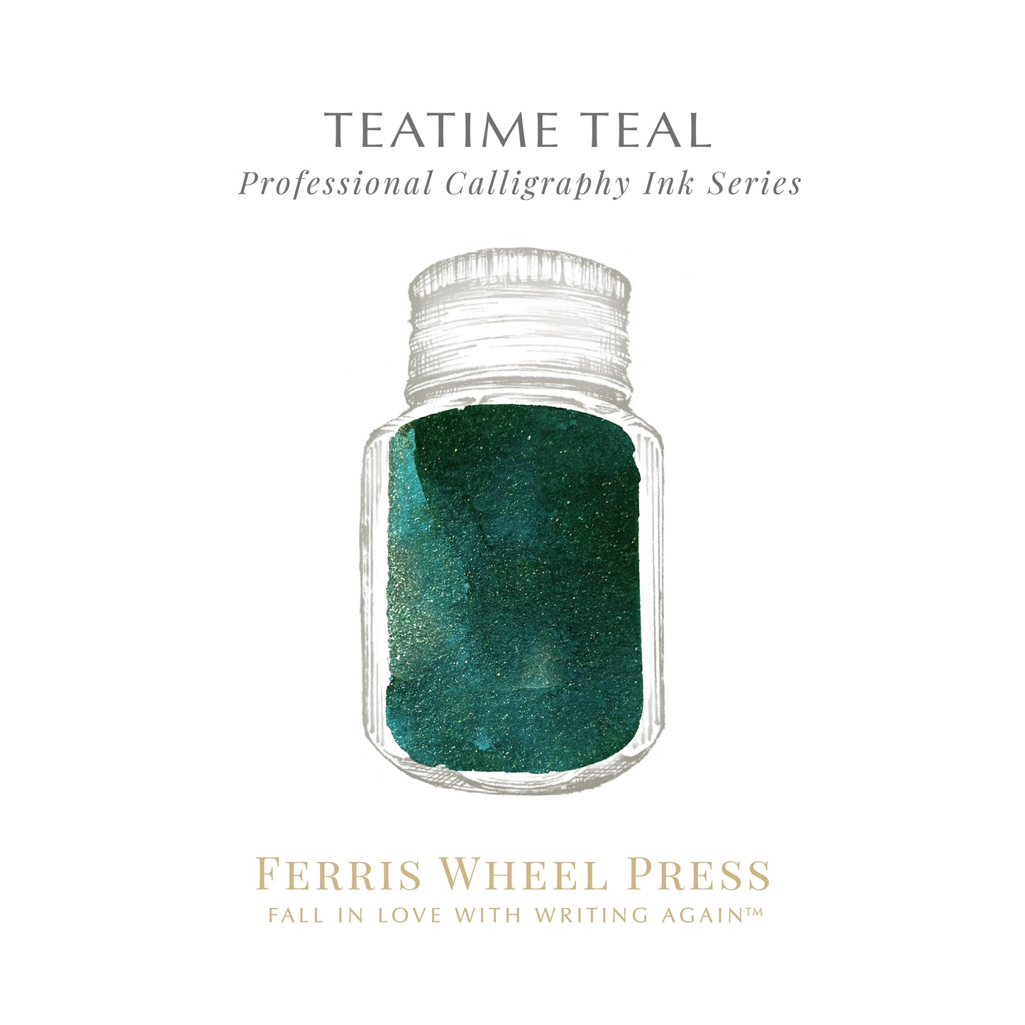 Ferris Wheel Press Calligraphy Ink - Teatime Teal