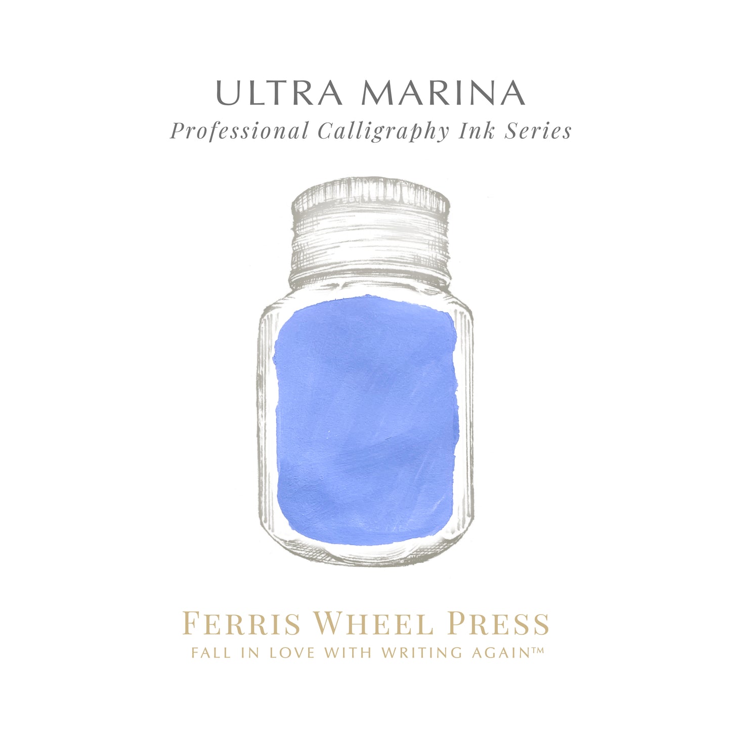 Ferris Wheel Press Calligraphy Ink - Ultra Marina