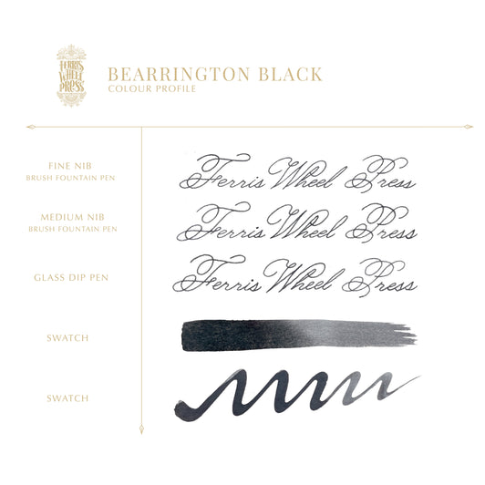 Ferris Wheel Press Bearrington Black Ink 10ml