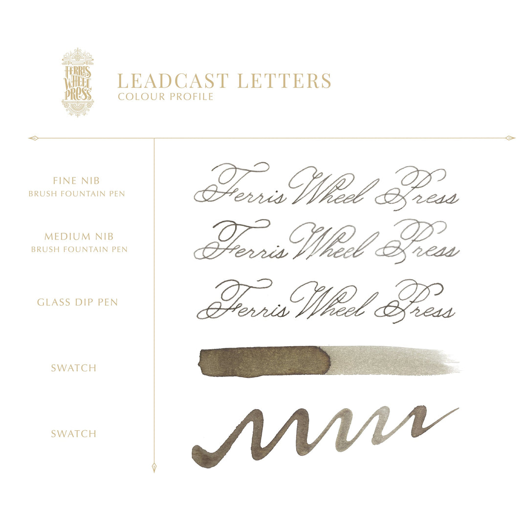 Ferris Wheel Fountain Pen Ink 38ml- Leadcast Letters