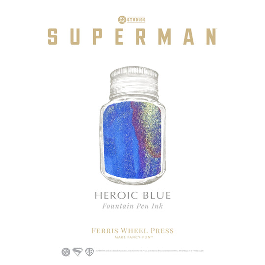 Ferris Wheel Press Fountain Pen Ink 10ml - Heroic Blue