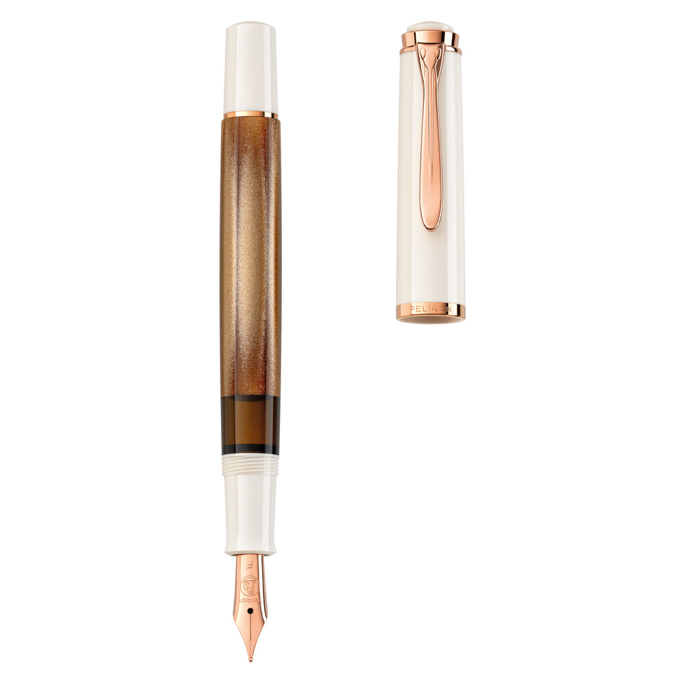 Pelikan piston fountain pen Classic M200 Copper Rosé Gold
