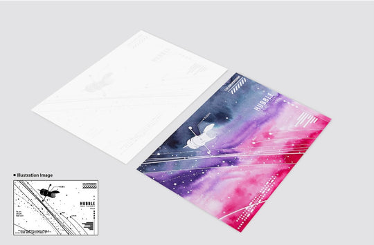 Colorverse Colorspace Ink Art Cards - Hubble (Size C)