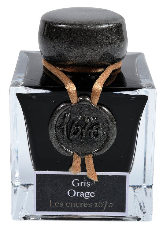 Jacques Herbin 1670 Fountain Pen Ink - Stormy Grey (Gris Orage)