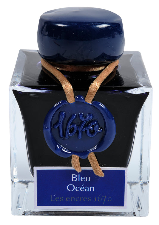 Jacques Herbin 1670 Fountain Pen Ink - Bleu Ocean