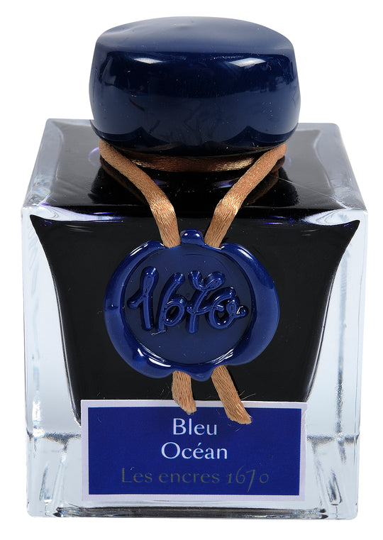 Jacques Herbin 1670 Fountain Pen Ink - Bleu Ocean