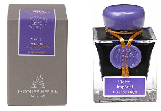 Jacques Herbin 1670 Fountain Pen Ink - Violet Imperial