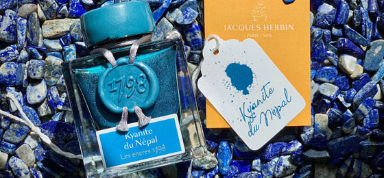 Jacques Herbin 1798 Fountain Pen Ink - Kyanite du Népal (Kyanite of Nepal)