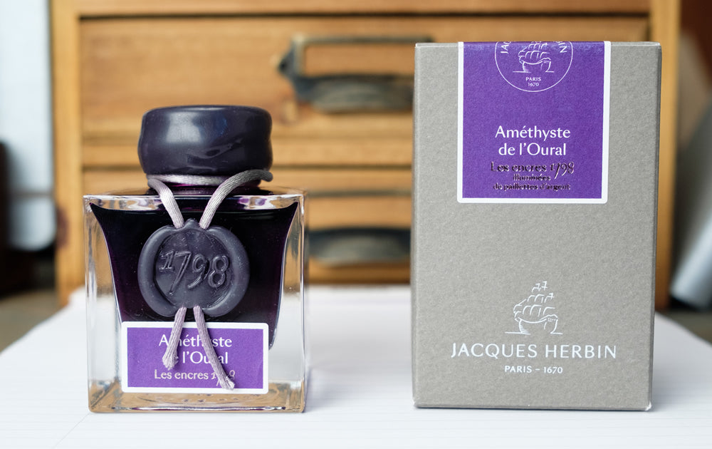 Jacques Herbin 1798 Fountain Pen Ink - Amethyste De L'Oural (Ural Mountain Amethyst)