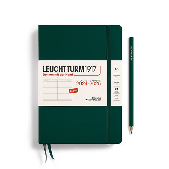 LEUCHTTURM1917 Weekly Planner (A5) 2024-2025 (18 Months)