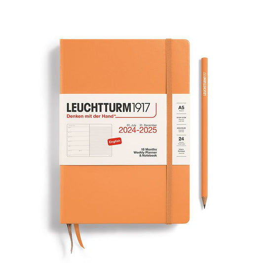 LEUCHTTURM1917 Weekly Planner & Notebook (A5) 2024-2025 (18 Months)