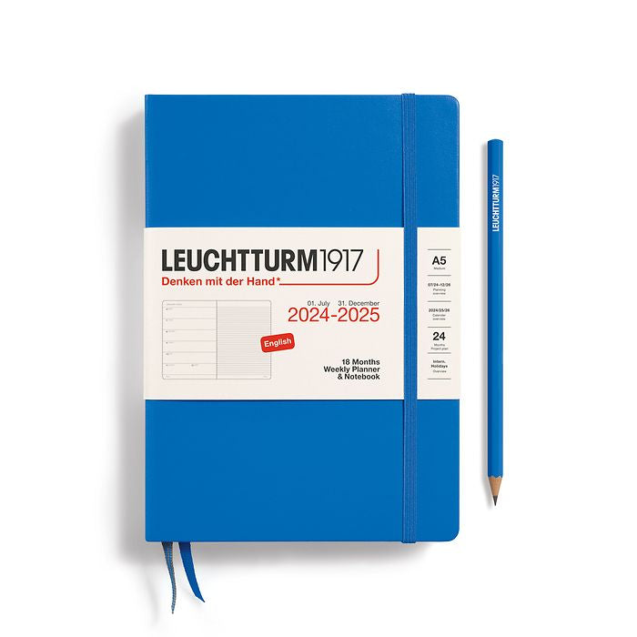 LEUCHTTURM1917 Weekly Planner & Notebook (A5) 2024-2025 (18 Months)