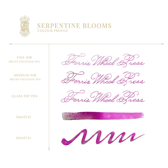 Ferris Wheel Press 2025 Ink - Serpentine Blooms
