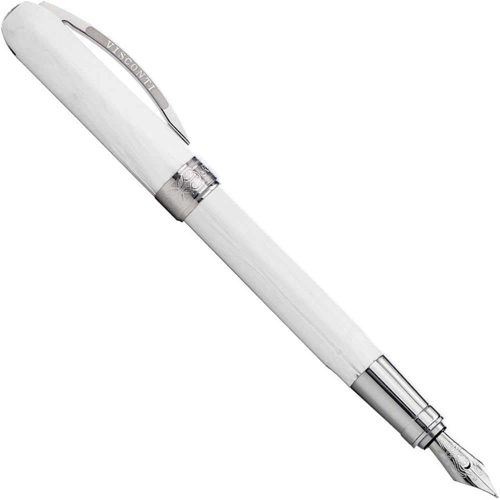 Visconti Rembrandt Fountain Pen - White Marble